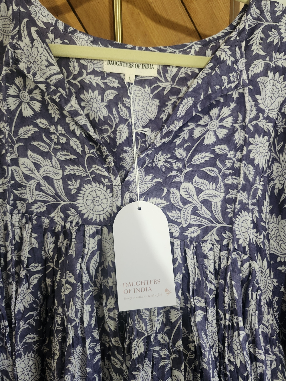 Daughters of India Sold Out BLUE IRIS Midi!!!! Brand New, With Pockets - Picture 7 of 7